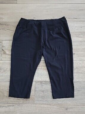 Tek Gear Black Active Capri Leggings Women's Size 1X
